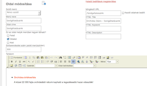 Weboldal szerkesztés